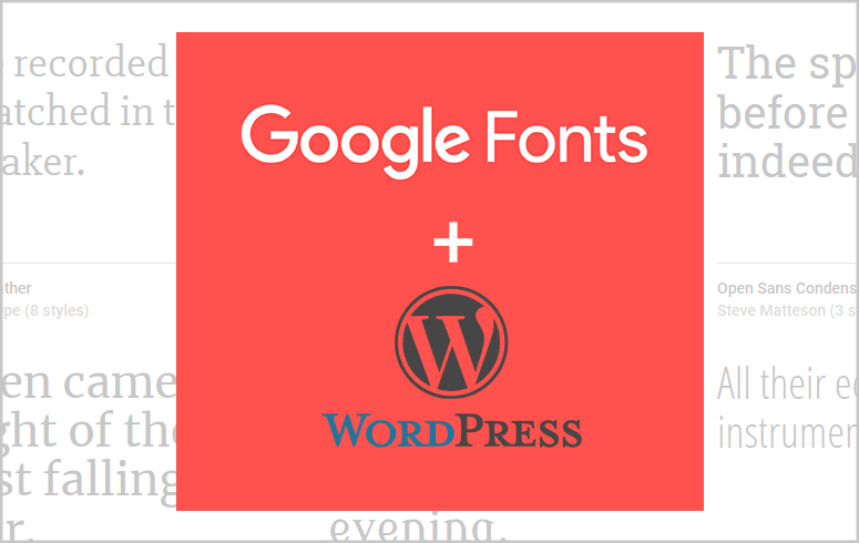 Google Fonts Wordpress